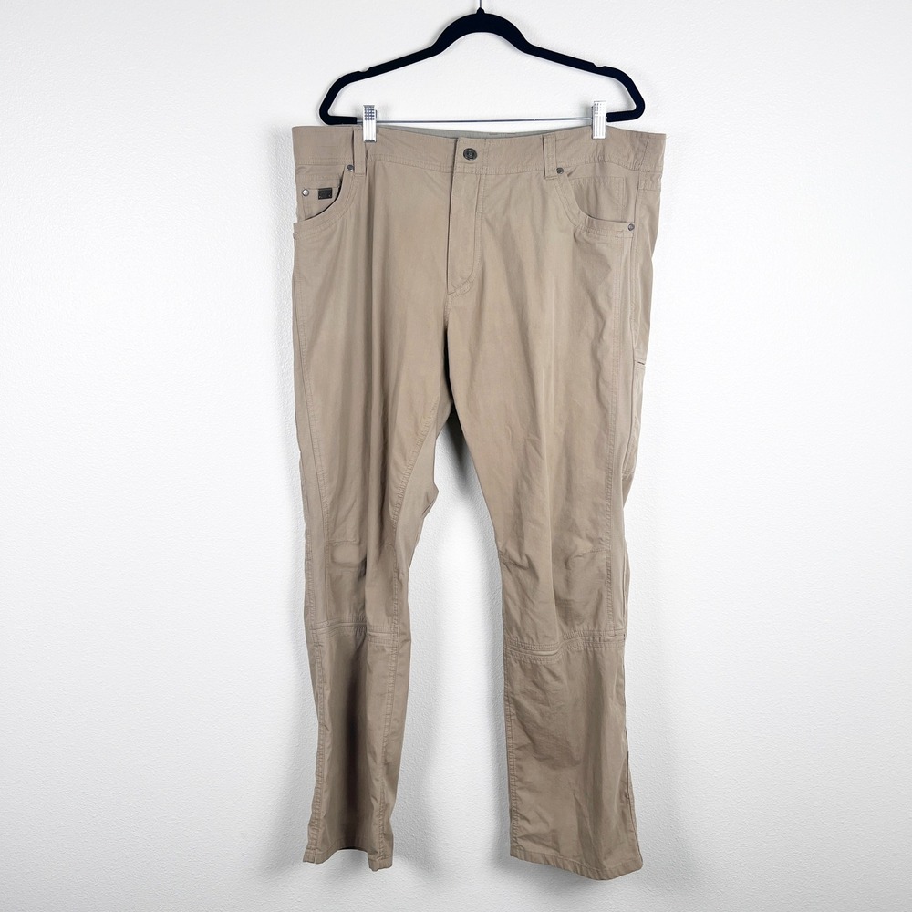 Kuhl Mens Outdoor Hiking Pants Tan Cotton Nylon‎ Blend 42x32